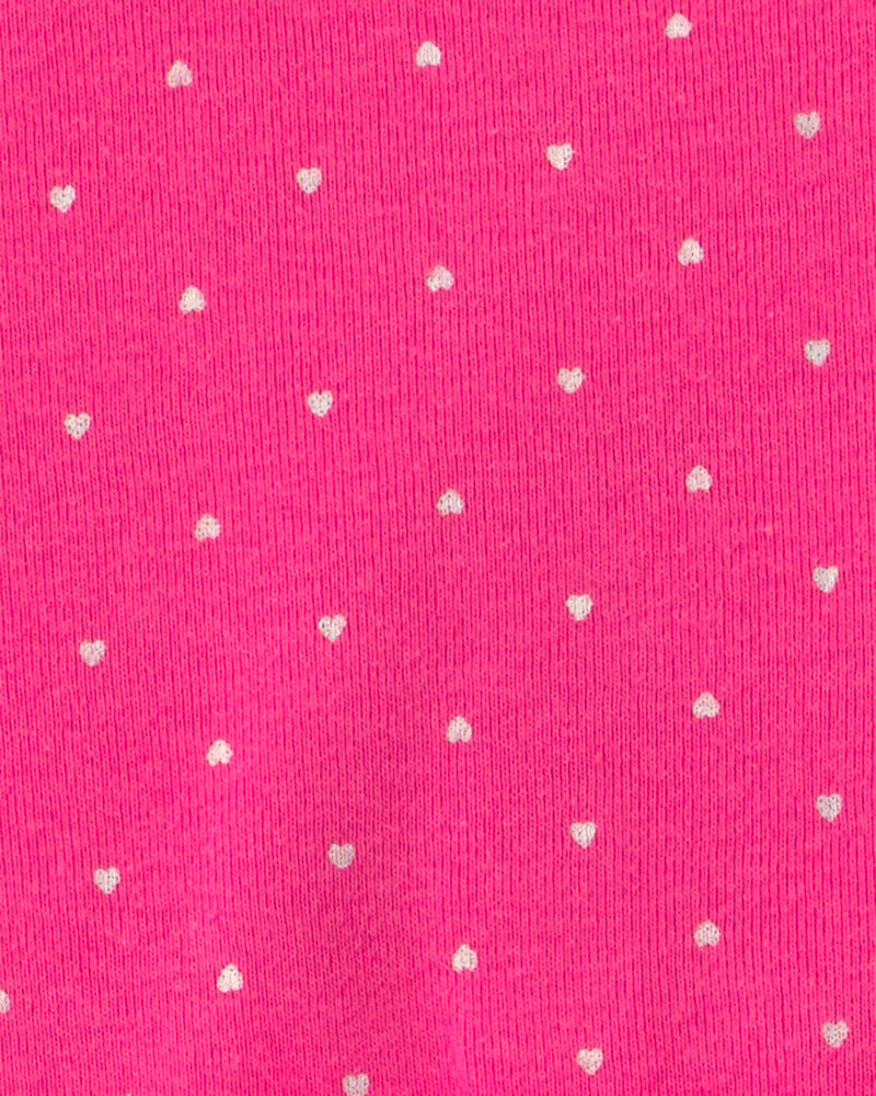 Baby Girl 3-Piece Heart Bodysuit & Pant Set - Pink/Ivory, image 2 of 5 slides
