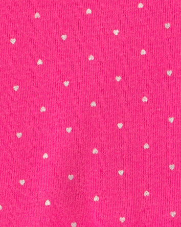 Baby Girl 3-Piece Heart Bodysuit & Pant Set - Pink/Ivory, 