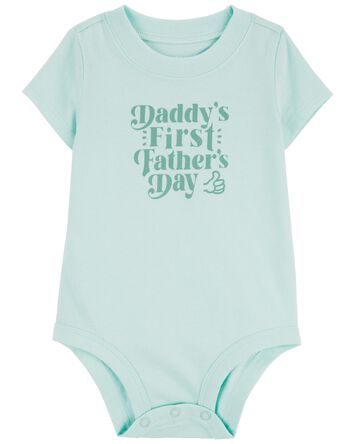 First Father's Day Cotton Bodysuit, 