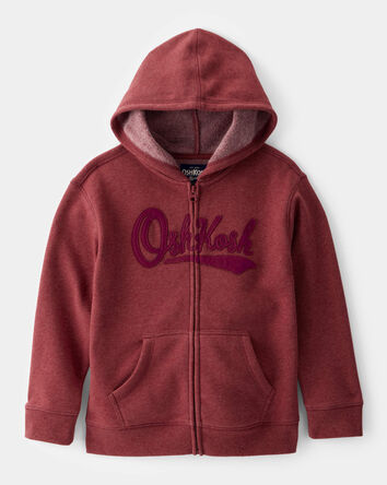 Kid OshKosh Logo Zip Jacket - Red, 