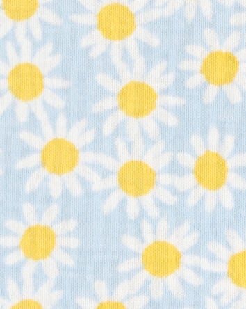 Toddler Daisy Floral Snug Fit Cotton Blend 1-Piece Pyjamas, 