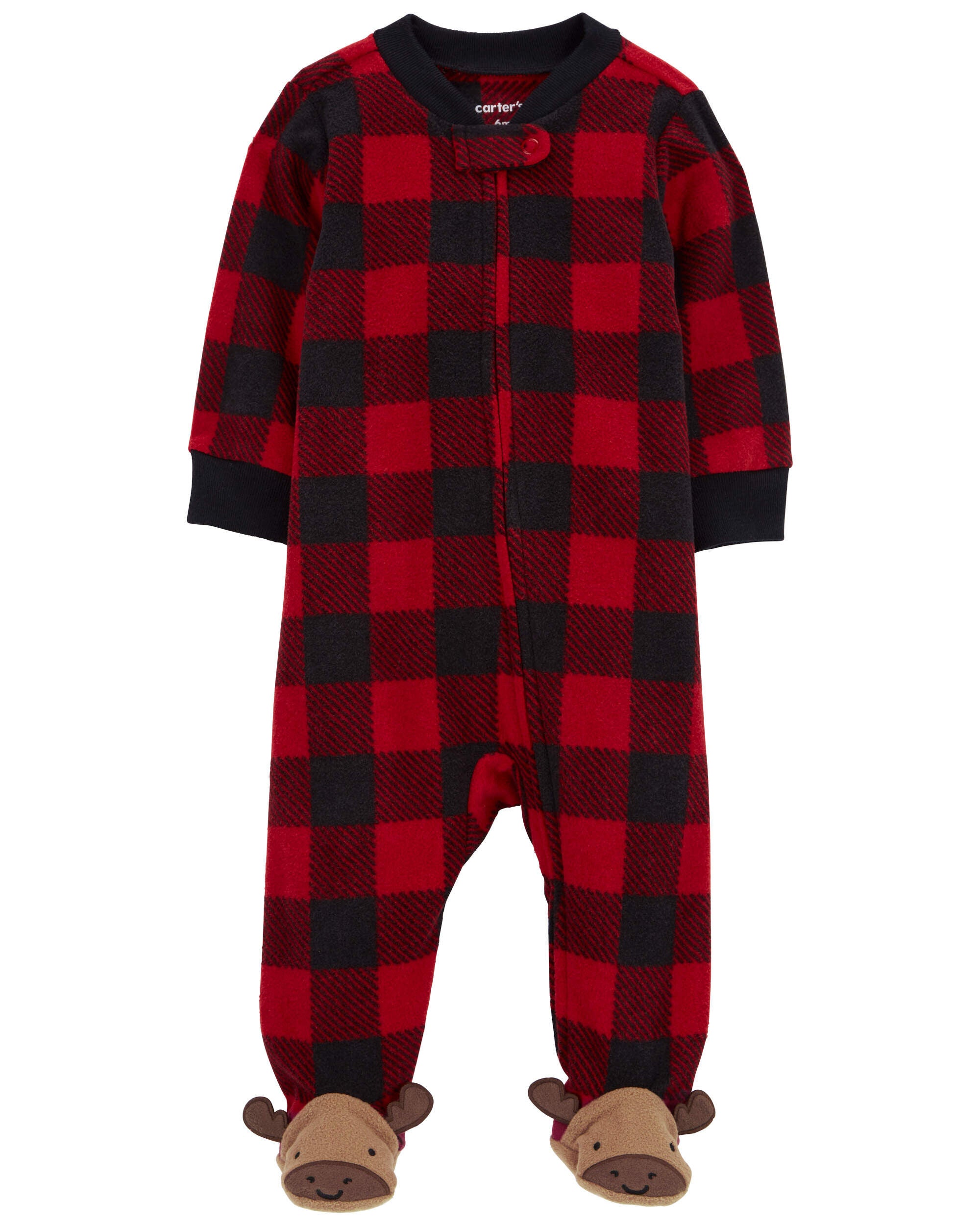 Baby girl plaid pajamas discount
