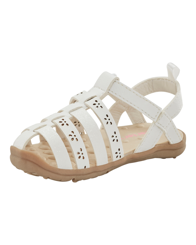 Every Step® First Walker Fisherman Sandals - White, image 7 of 7 slides