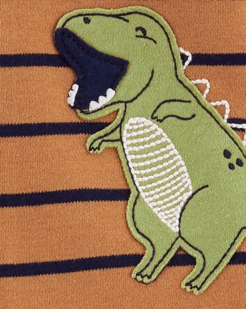 Dinosaur 2-Way Zip Cotton Sleeper Pyjamas, 