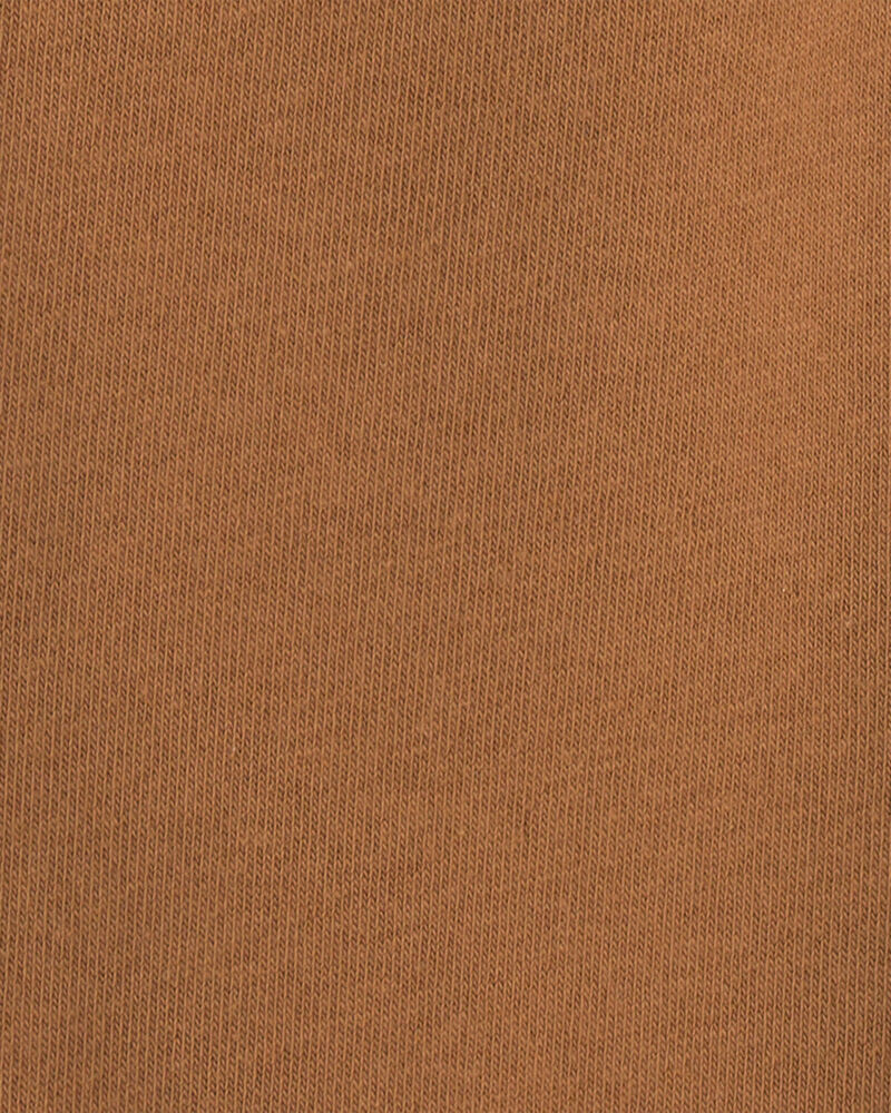 Tout-petit gar&ccedil;on - Ensemble 2 pi&egrave;ces haut manches longues et pantalon en molleton &agrave; th&egrave;me construction &ndash; Cr&egrave;me/Brun, image 4 sur 4 diapositives