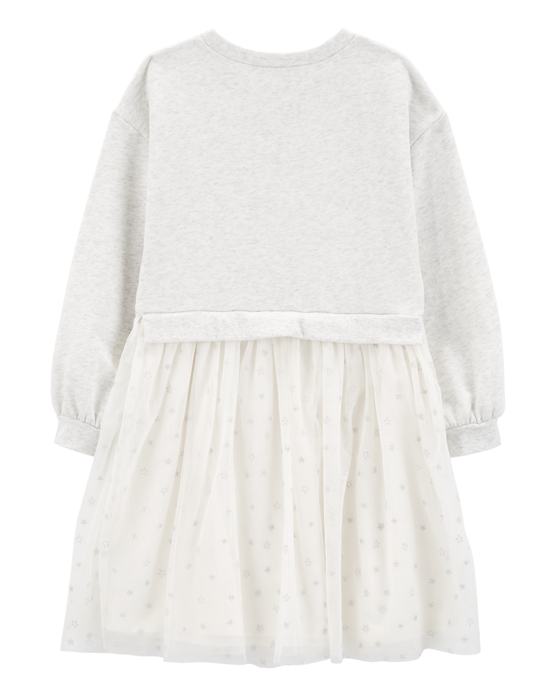 Kid Long-Sleeve Fleece Dress, image 2 of 4 slides