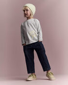 Toddler 'See Ya' Long-Sleeve Pocket Relaxed Graphic Tee - Sage, image 3 of 6 slides
