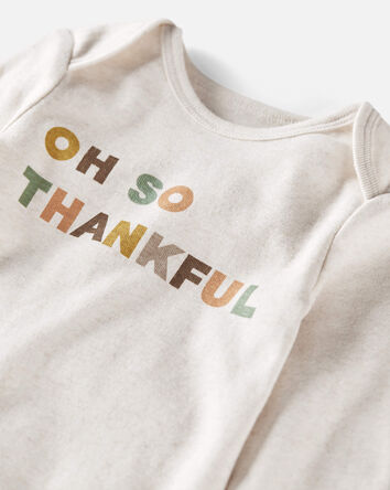 Baby 2-Piece Organic Cotton Oh So Thankful Set, 