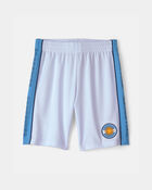 Kid Umbro Argentina Mesh Soccer Shorts - Light Blue/White, image 1 of 7 slides