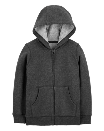 Zip-Up French Terry Hoodie, 
