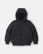 Boys Sleek Bubble Urban Jacket- Black , image 1 of 4 slides