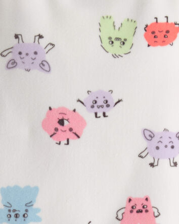 Tout-petit fille - Pyjamas en deux pi&egrave;ces &agrave; manches longues et coupe ajust&eacute;e Monster DreamPlush - Ivoire, 