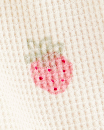 Toddler Strawberry Thermal Shorts, 