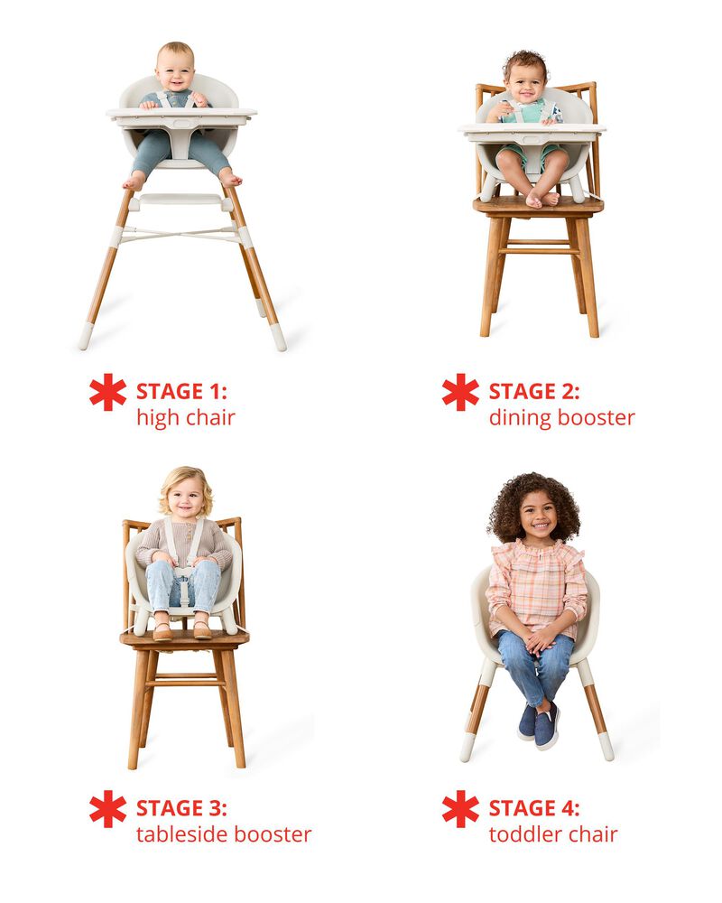 Chaise haute 4-en-1 EON &ndash; Avoine, image 2 sur 4 diapositives