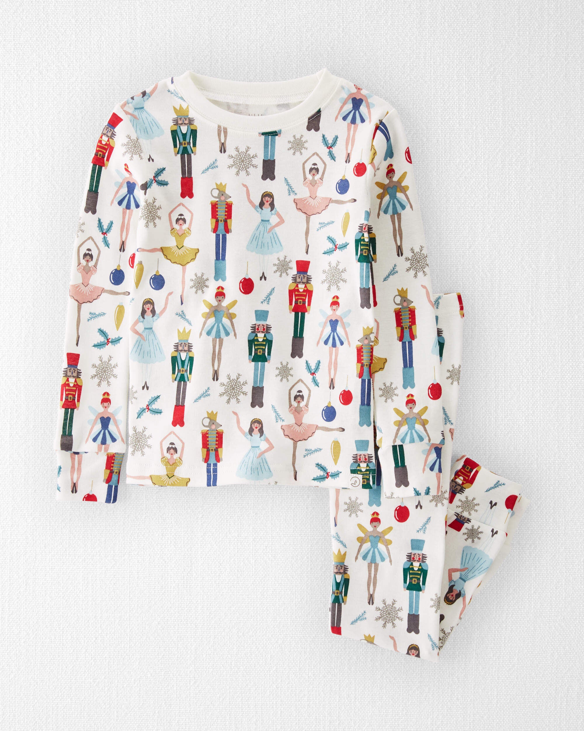 Toddler Organic Cotton Pyjamas in Holiday Nutcracker