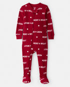 Toddler Cotton Long-Sleeve 2-Way Zip 1-Piece pyjamas, image 1 of 4 slides