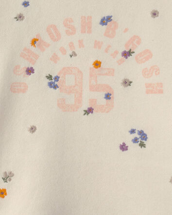 Toddler Girl 'OshKosh' French Terry Pullover Sweatshirt - Cream, 