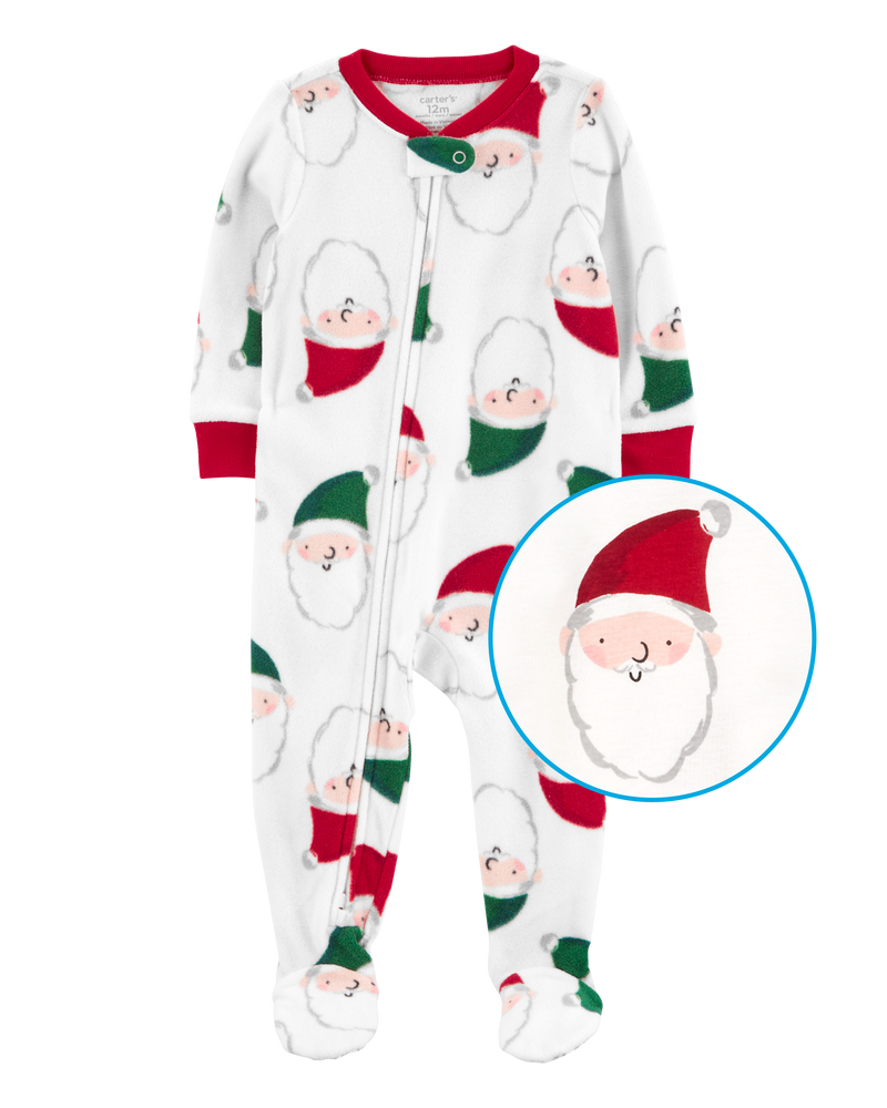 Carter s Toddler Boys Santa Fleece Footie Pyjamas