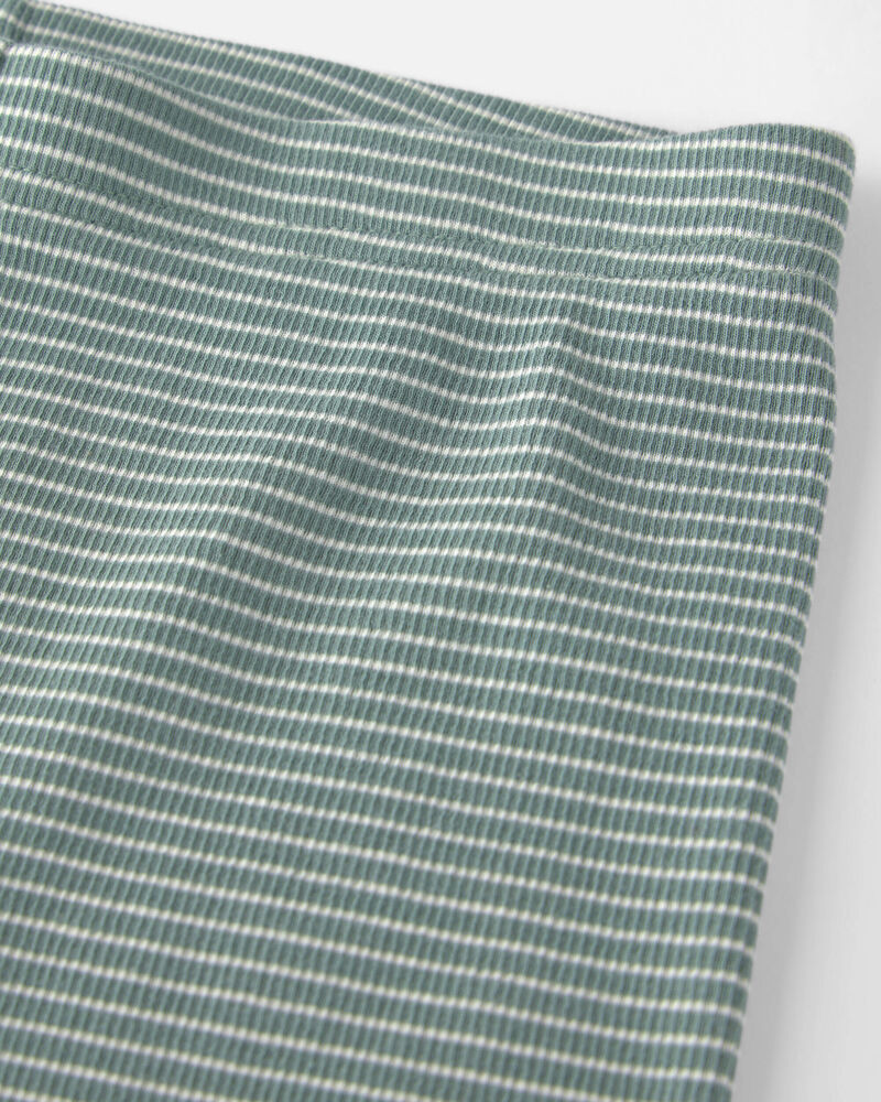 Kids 2-Piece Organic Cotton Ribbed Pajamas, image 2 of 4 slides