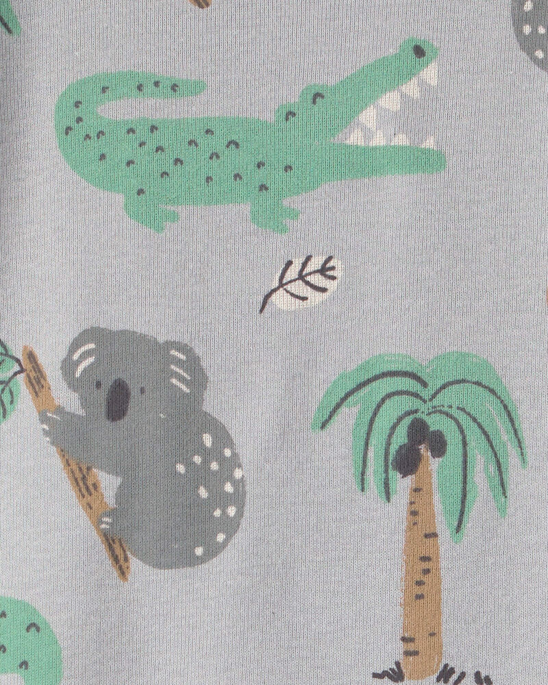 B&eacute;b&eacute; - Ensemble 2 pi&egrave;ces pyjama en coton biologique imprim&eacute; copains australiens, image 3 sur 3 diapositives