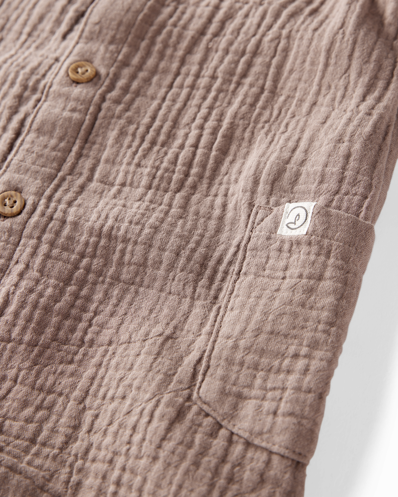 Baby Organic Cotton Gauze Romper, image 3 of 4 slides