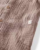 Baby Organic Cotton Gauze Romper, image 3 of 4 slides