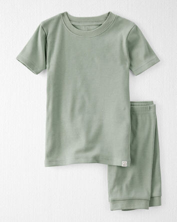 Toddler Organic Cotton Pyjama Set in Green, 