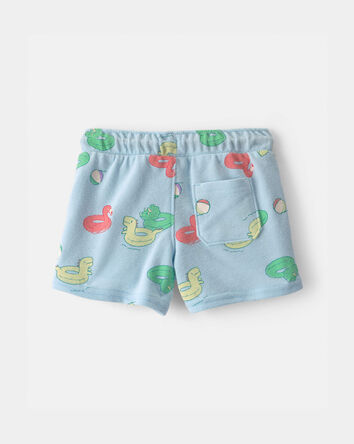 Baby Boy Pool Floatie Pull-On Shorts - Blue, 