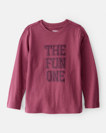 Tout-petit garçon - T-shirt à manches longues et imprimé The Fun One - Rouge, 