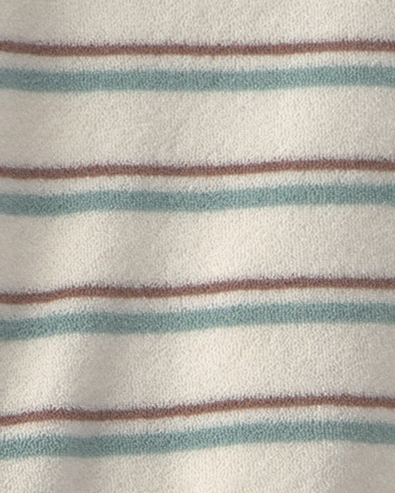 Tout-petit - Ensemble 2 pi&egrave;ces haut et short en tissu &eacute;ponge avec coton biologique &agrave; rayures, image 4 sur 4 diapositives