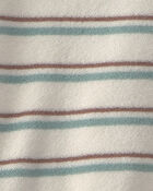 Tout-petit - Ensemble 2 pi&egrave;ces haut et short en tissu &eacute;ponge avec coton biologique &agrave; rayures, image 4 sur 4 diapositives