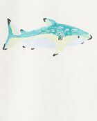 Baby 2-Piece Shark Tee & Shortall Set - Grey, image 5 of 6 slides