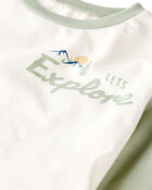 Kid Organic Cotton Let's Explore Long-Sleeve Tee, image 3 of 5 slides