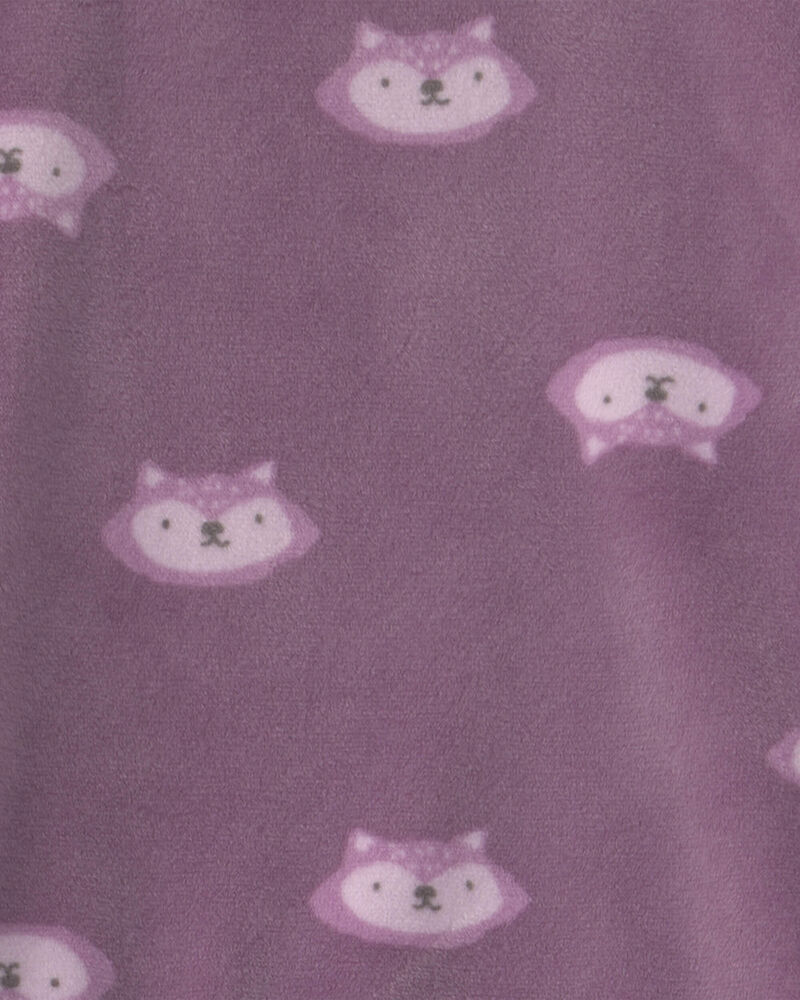 Baby Girl 3-Piece Fox Long-Sleeve Top & Pant Set - Purple, image 3 of 4 slides
