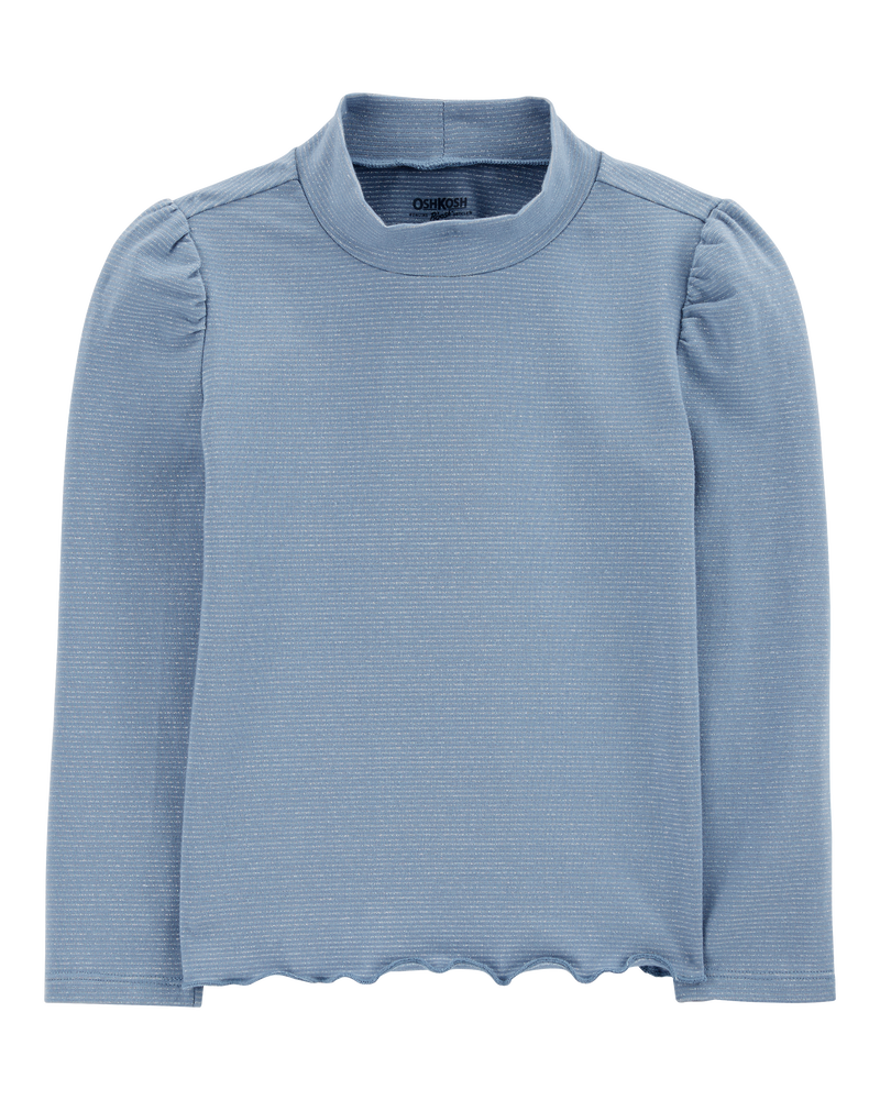 Baby Lettuce-Hem Mock Neck Top
, image 1 of 3 slides