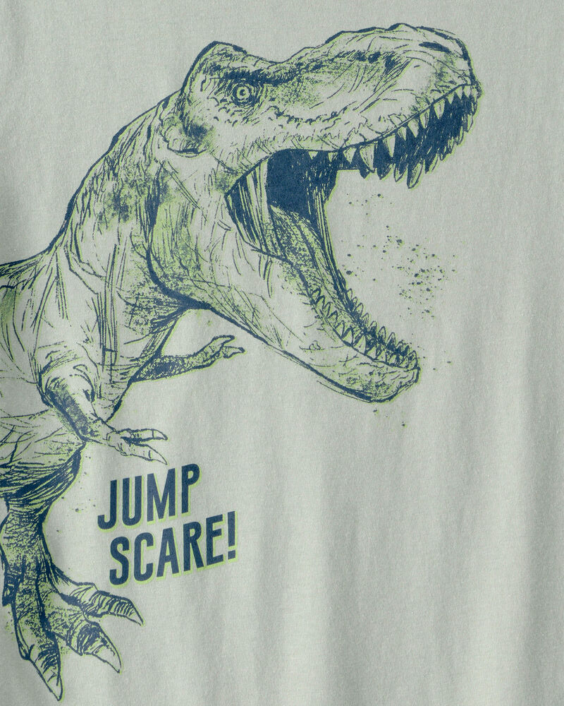 Boys Dinosaur Graphic Tee - Green, image 2 of 3 slides