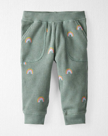 Baby 2-Piece Organic Cotton Waffle Knit Top & Pant Set, 