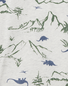 Enfant en bas âge Henley à motifs de dinosaures - gris, image 2 sur 3 diapositives