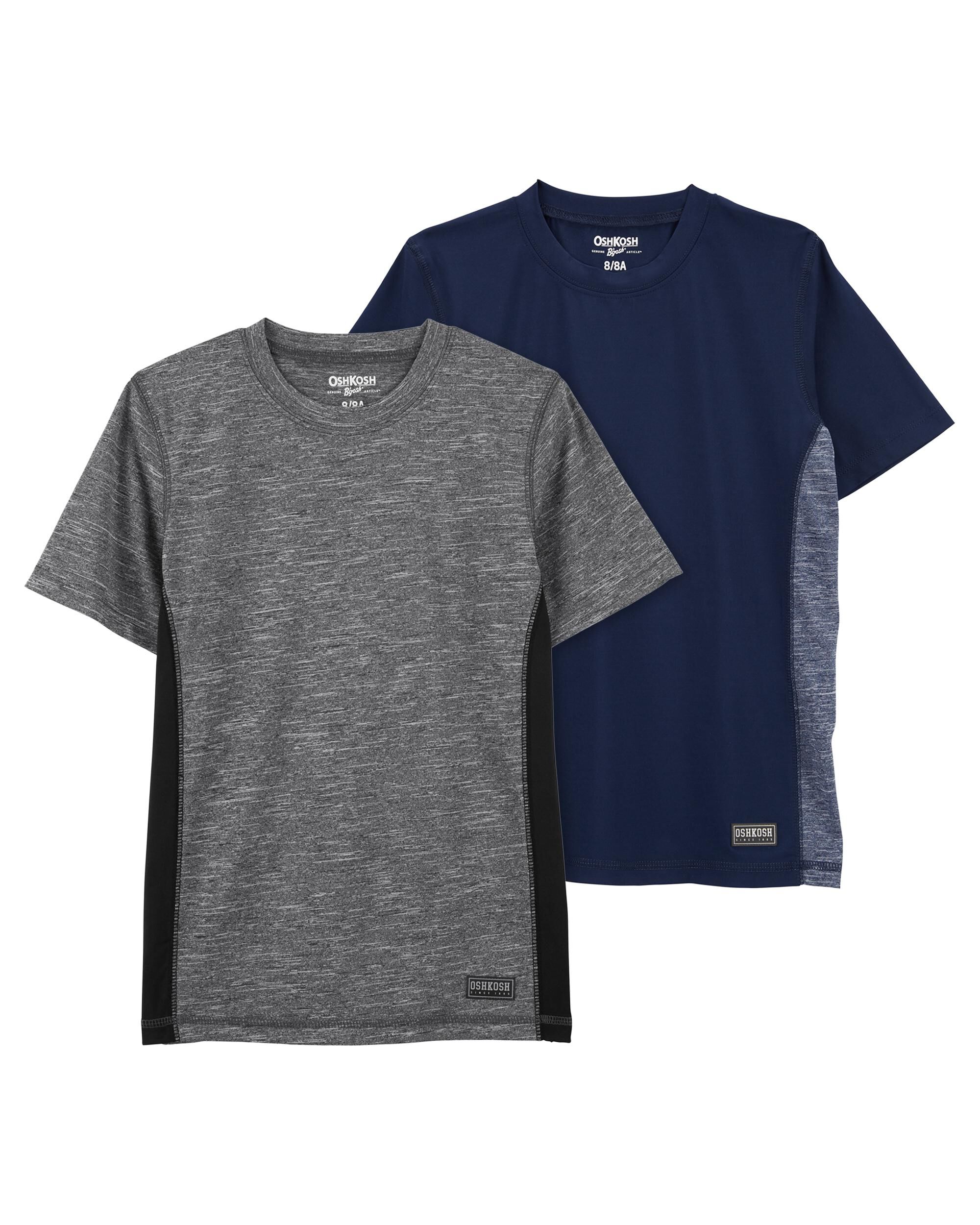 Multi Kid 2 Pack Active Sporty Tees Carter s Oshkosh Canada