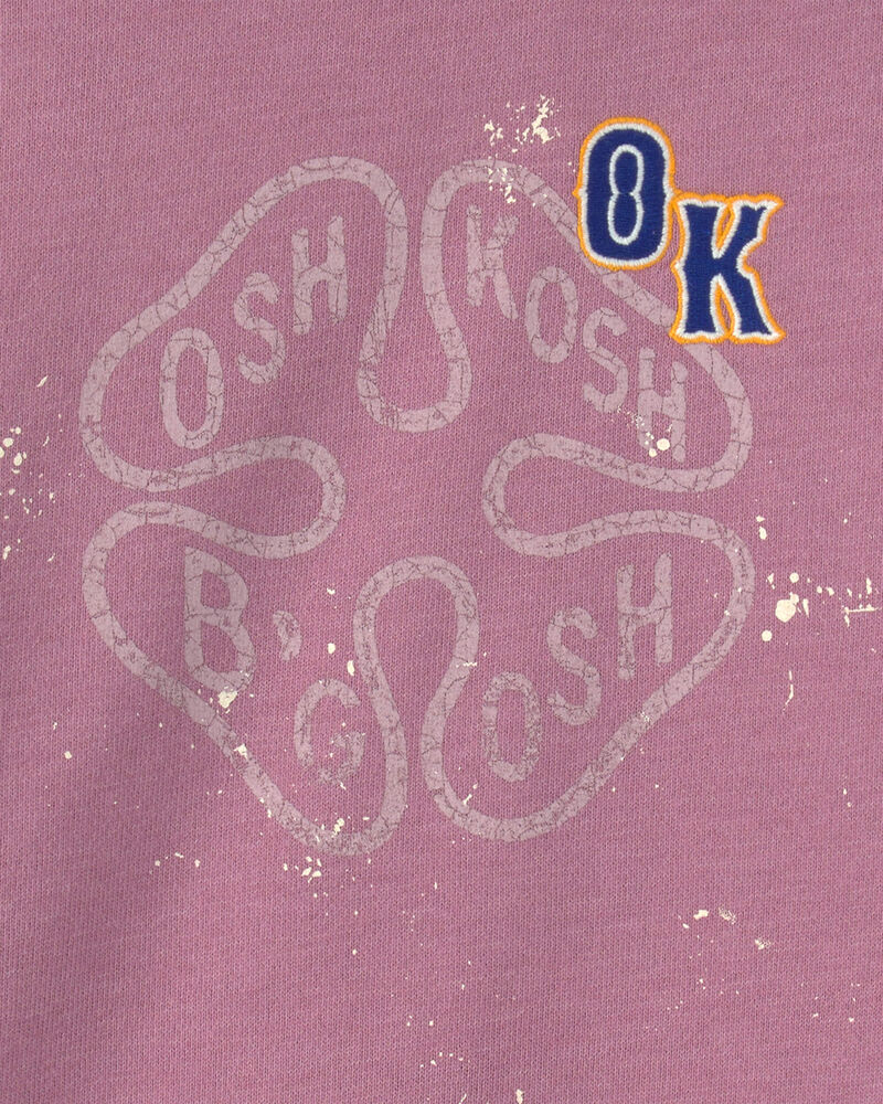 Toute-petite fille - Chandail en jersey bouclette &agrave; logo OshKosh - Mauve, image 2 sur 3 diapositives