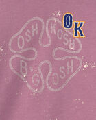 Toute-petite fille - Chandail en jersey bouclette &agrave; logo OshKosh - Mauve, image 2 sur 3 diapositives