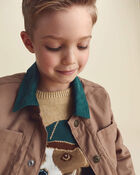 Boys Barn Utility Jacket - Brown, image 5 of 8 slides
