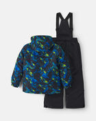 Boys 2 Piece Snowsuit With Chest Pocket - Royal Blue , image 2 of 13 slides