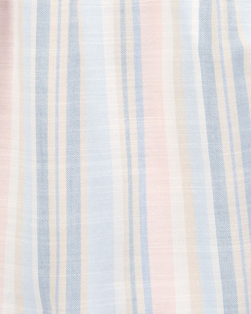 Baby Striped Flutter Sleeves Dress, image 4 of 5 slides