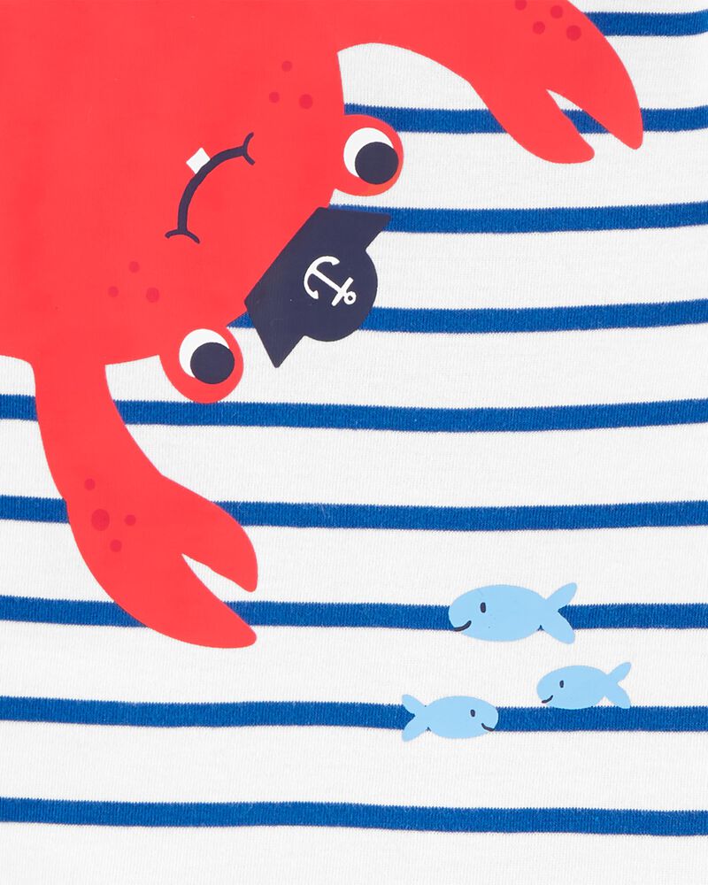 4-Piece Crab 100% Snug Fit Cotton Pyjamas, image 3 of 3 slides