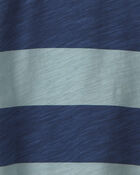 Toddler Boy Striped Long-Sleeve Henley T-Shirt - Navy Blue, image 5 of 6 slides