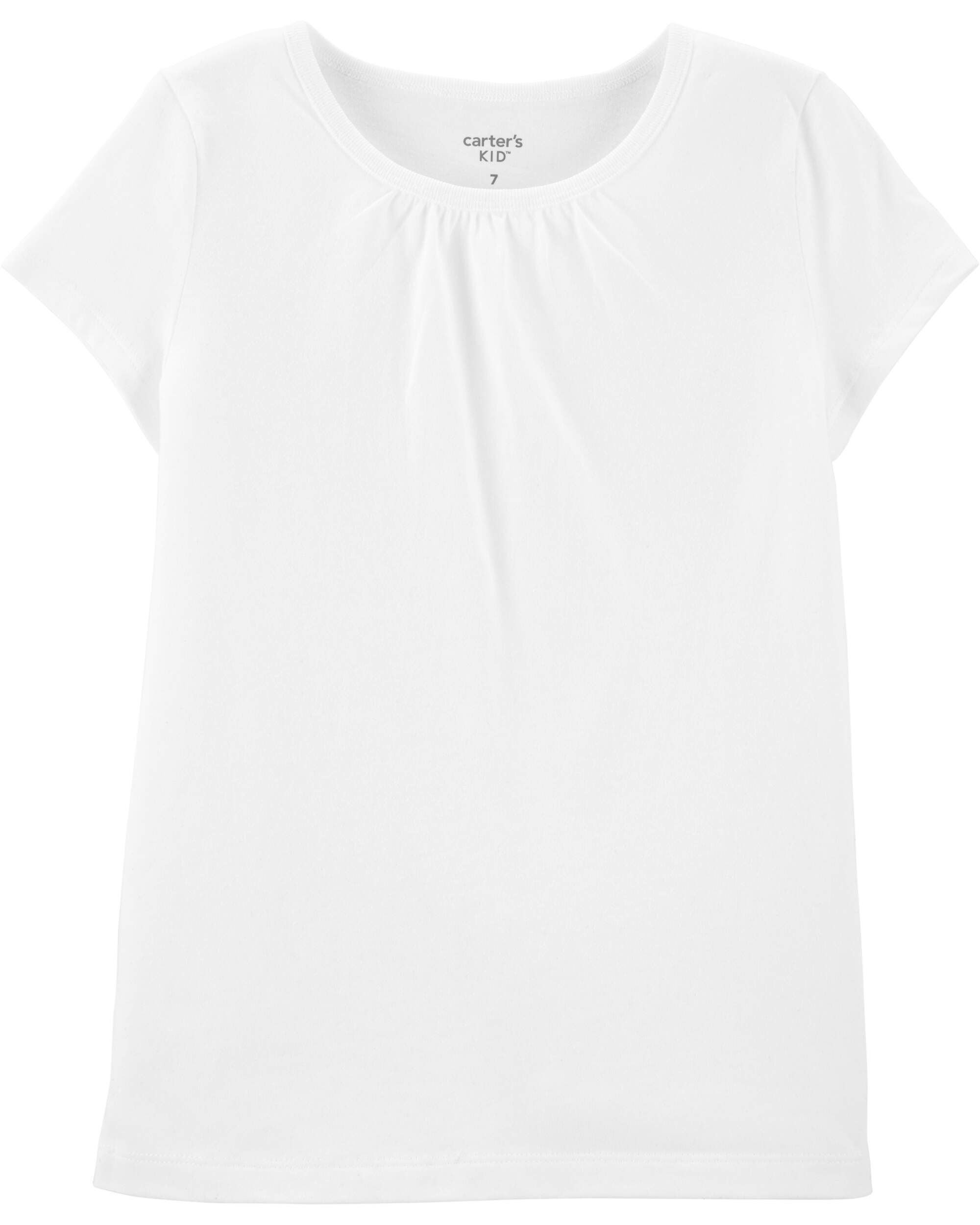 Girls white cotton shirt shop