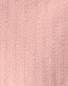 Baby Girl Solid Sleeveless Romper - Blush, image 3 of 4 slides
