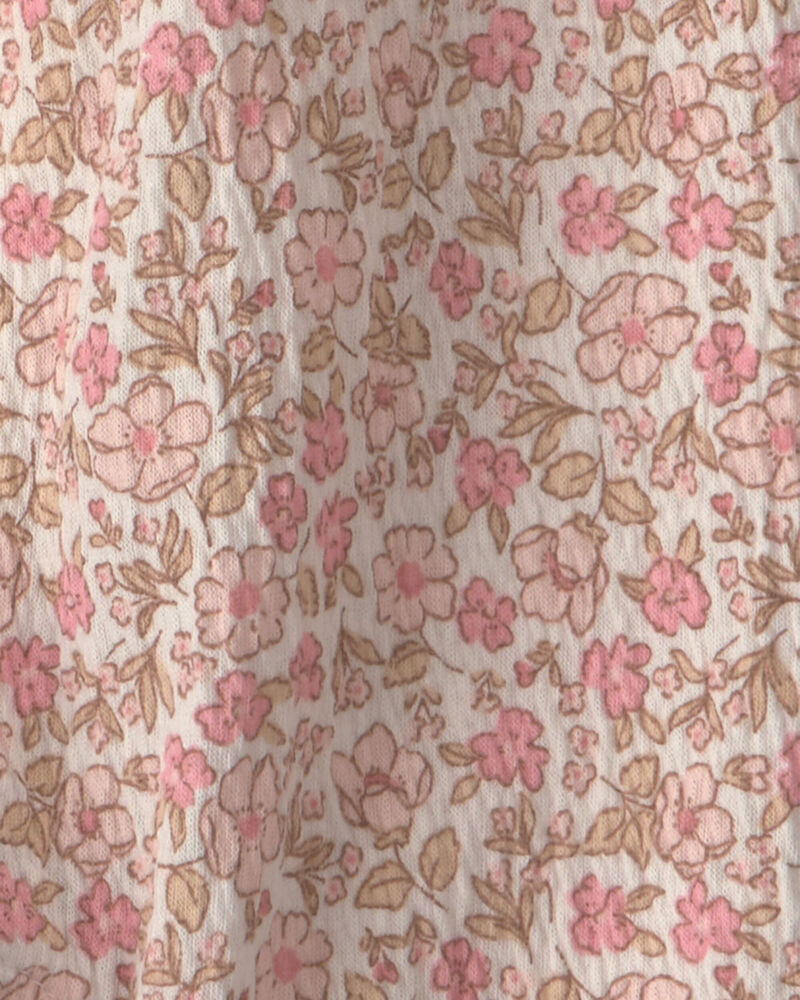Baby Girl Floral Jumpsuit - Pink, image 4 of 5 slides