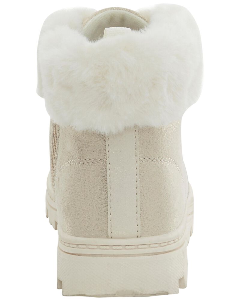 Kid Faux Fur Hiking Boots, image 4 of 7 slides